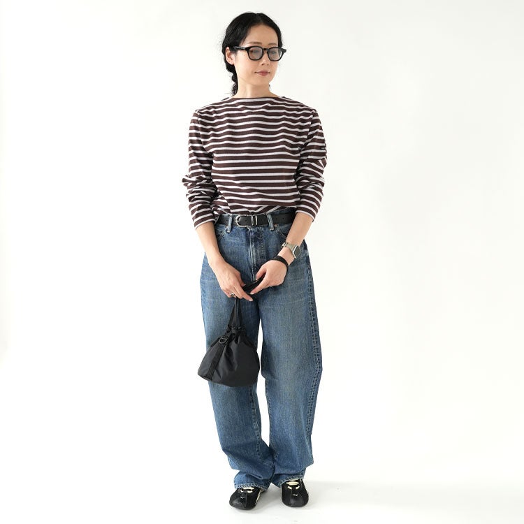 SAINTJAMES(セントジェームス)/OUESSANTウエッソン長袖Tシャツボーダー【2022秋冬】