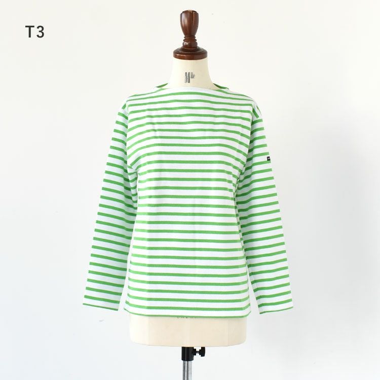 SAINT JAMES(セントジェームス)/OUESSANT ウエッソン 無地 長袖Tシャツ