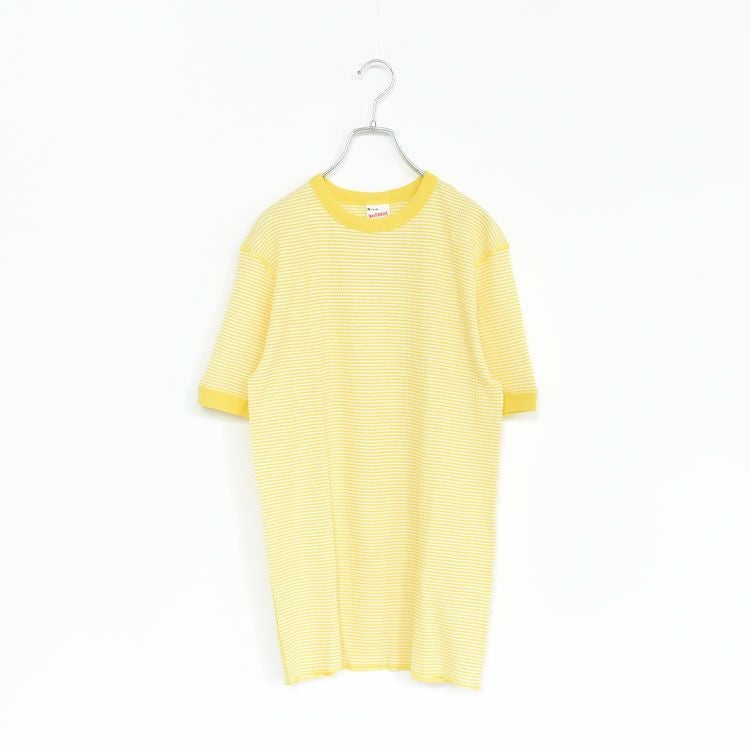 Healthknit(ヘルスニット)/ベーシックワッフルクルーネック半袖Tシャツ【ネコポス1点まで可能】