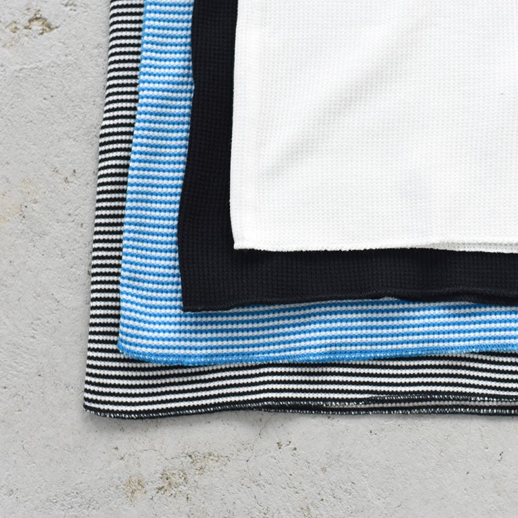 Healthknit(ヘルスニット)/ベーシックワッフルヘンリーネック半袖Tシャツ【ネコポス1点まで可能】