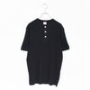 Healthknit(ヘルスニット)/ベーシックワッフルヘンリーネック半袖Tシャツ【ネコポス1点まで可能】