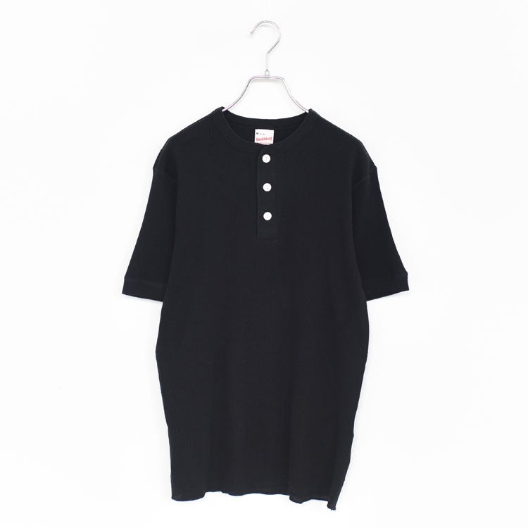 Healthknit(ヘルスニット)/ベーシックワッフルヘンリーネック半袖Tシャツ【ネコポス1点まで可能】