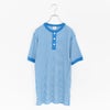 Healthknit(ヘルスニット)/ベーシックワッフルヘンリーネック半袖Tシャツ【ネコポス1点まで可能】