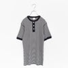 Healthknit(ヘルスニット)/ベーシックワッフルヘンリーネック半袖Tシャツ【ネコポス1点まで可能】