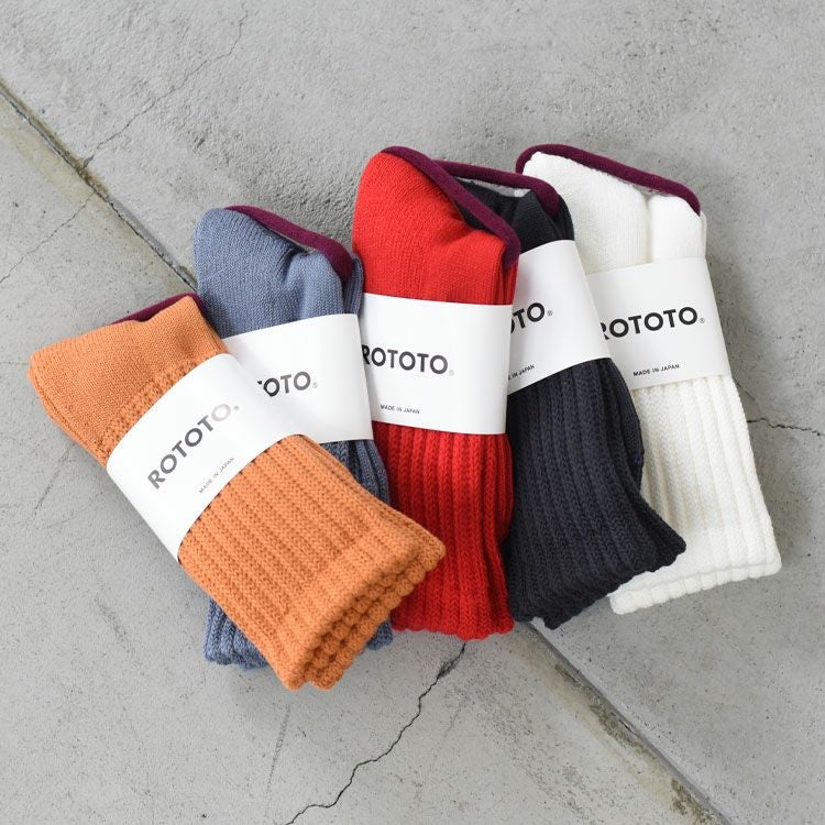 ROTOTO(ロトト)/LOOSEPILECREWSOCKSルーズパイルクルーソックス【2022秋冬】【ネコポス2点まで可能】