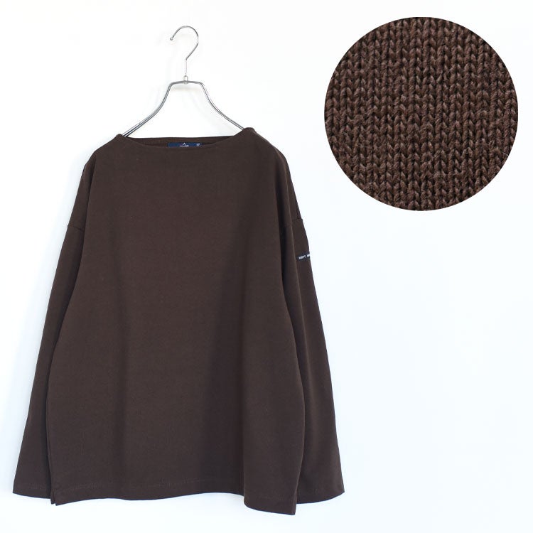 【美品】セントジェームス　ウエッソンルーズ　ブラウン　SHIPS OUESSANT LOOSE ウエッソンルーズ長袖ドロップショルダー/SAINT JAMES