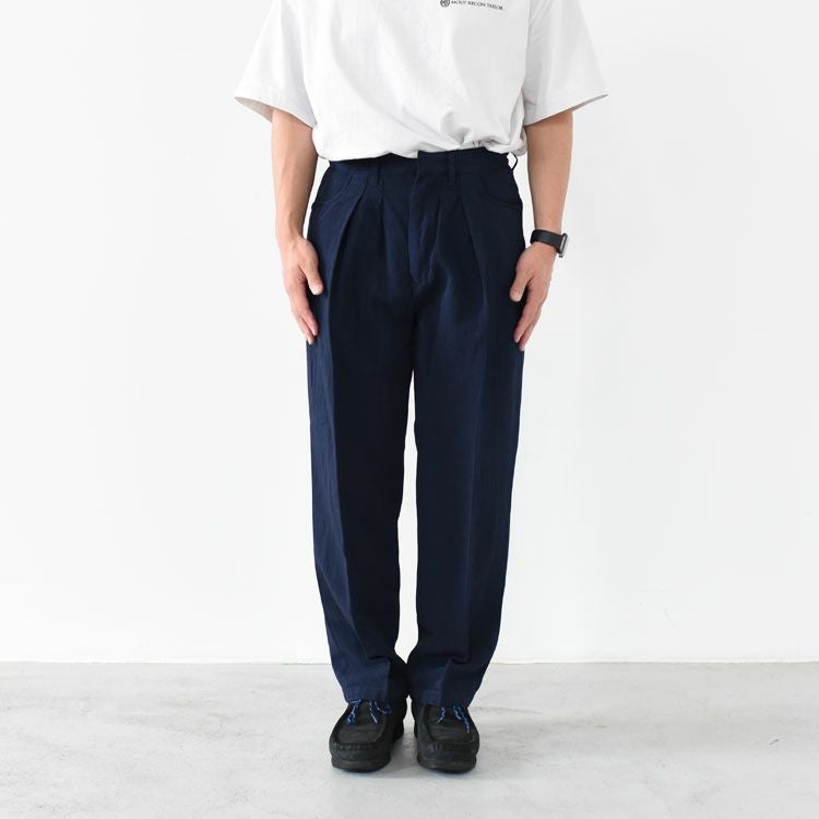 SALE 70％OFF】Two-tuck Wide Tapered Pants ツータックワイド