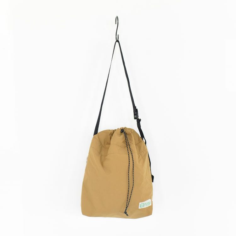 DRAWSTRING SHOULDER BAG LIGHTWEIGHT NYLON with FIDLOCK_ BUCKLE