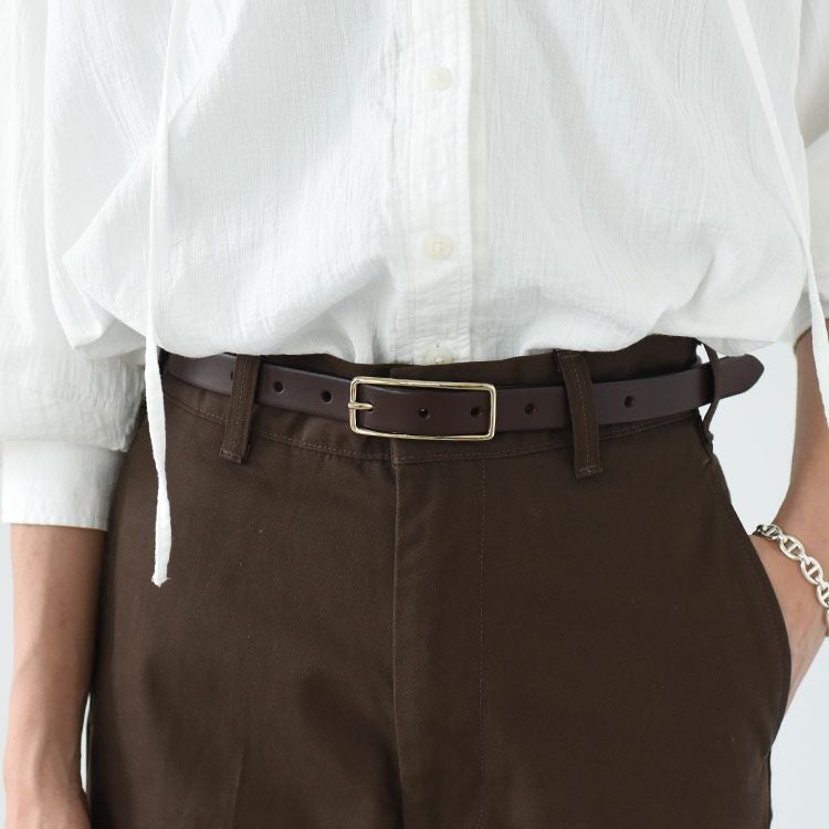 SLENDER LEATHER BELT スレンダーレザーベルト/THE SHINZONE