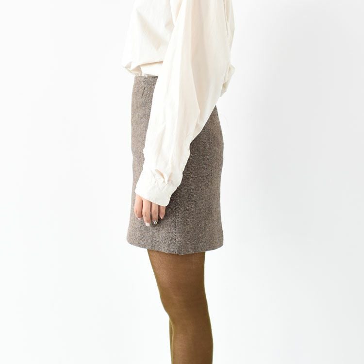 SALE 35％OFF】HERRINGBONE MINI SKIRT ヘリンボーンミニスカート/THE