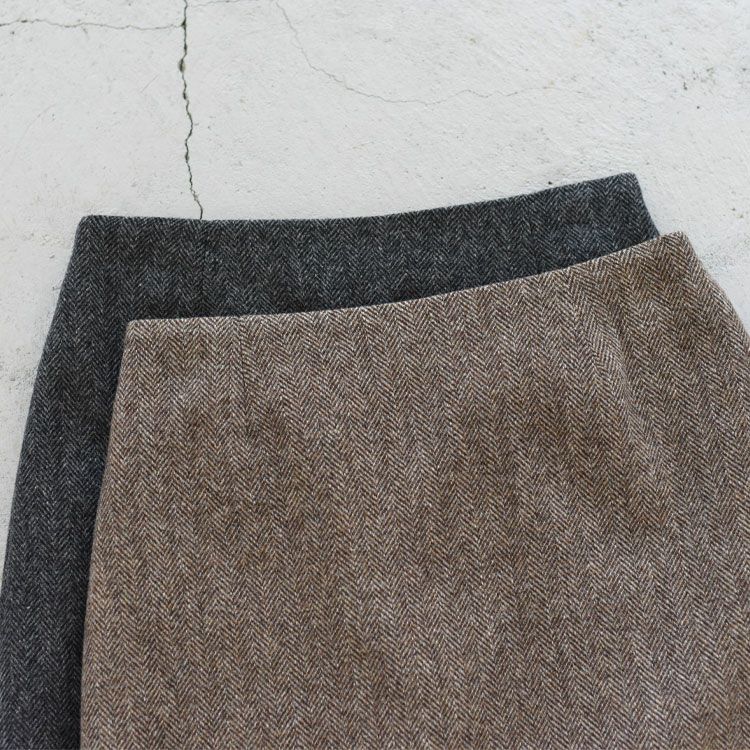SALE 35％OFF】HERRINGBONE MINI SKIRT ヘリンボーンミニスカート/THE