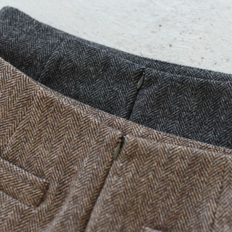 SALE 35％OFF】HERRINGBONE MINI SKIRT ヘリンボーンミニスカート/THE