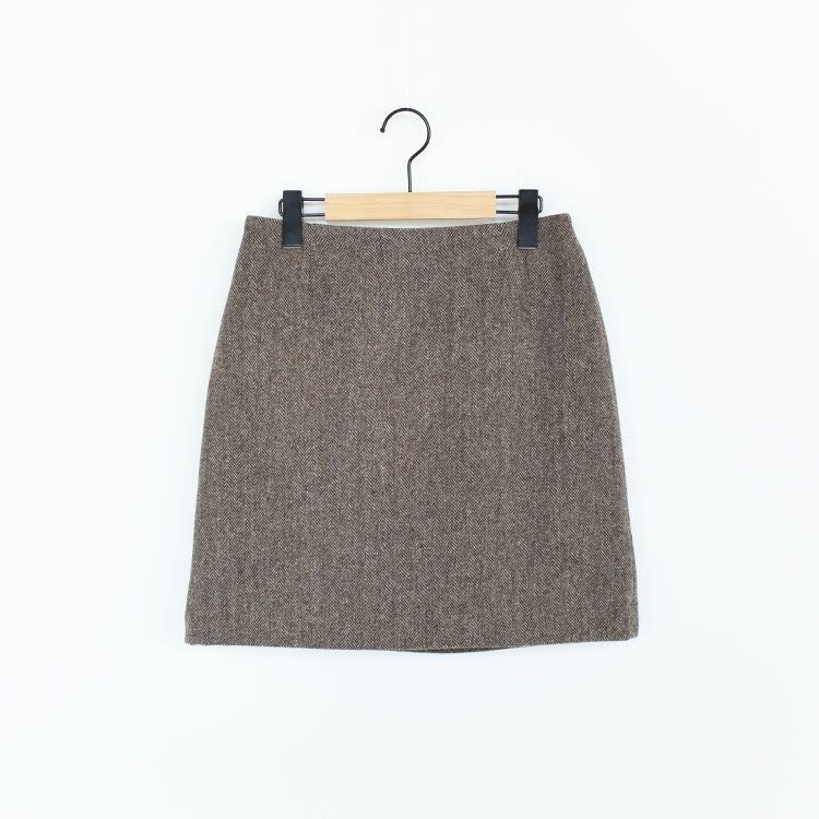 SALE 35％OFF】HERRINGBONE MINI SKIRT ヘリンボーンミニスカート/THE