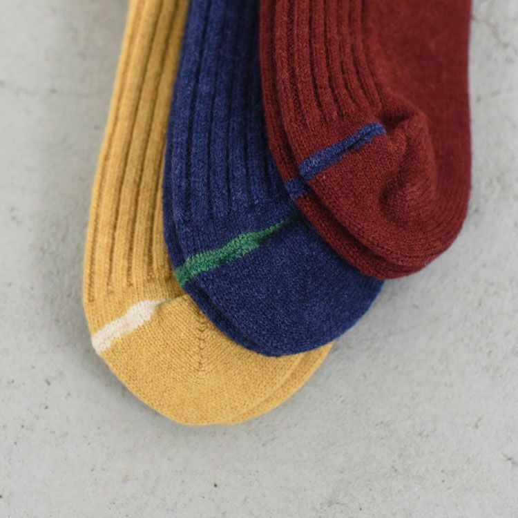 MERINO LAMBS WOOL STRIPE SOCKS