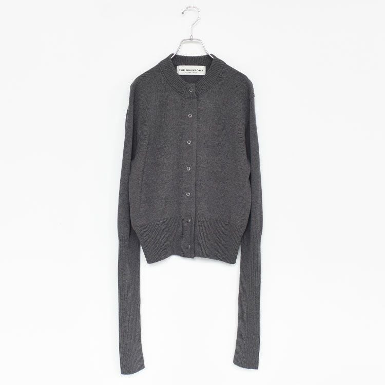 未使用品THESHINZONE LONG RIB CARDIGAN F グレー THE SHINZONE(ザ シンゾーン) LONG RIB CARDIGAN ロングリブ