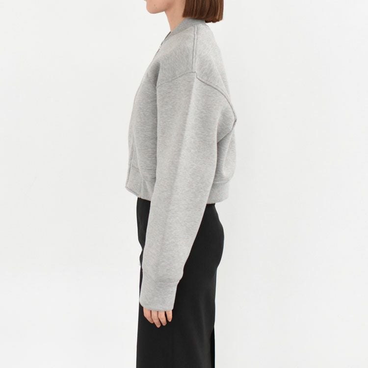 【グレー】ダブルフェイスジャージージャケット ジャージ 「Alfred Alex」「セットアップ対応」'huge sizing' ダブル