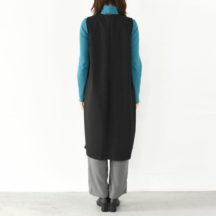 T/R N/S cocoon OP ノースリーブコクーンワンピース