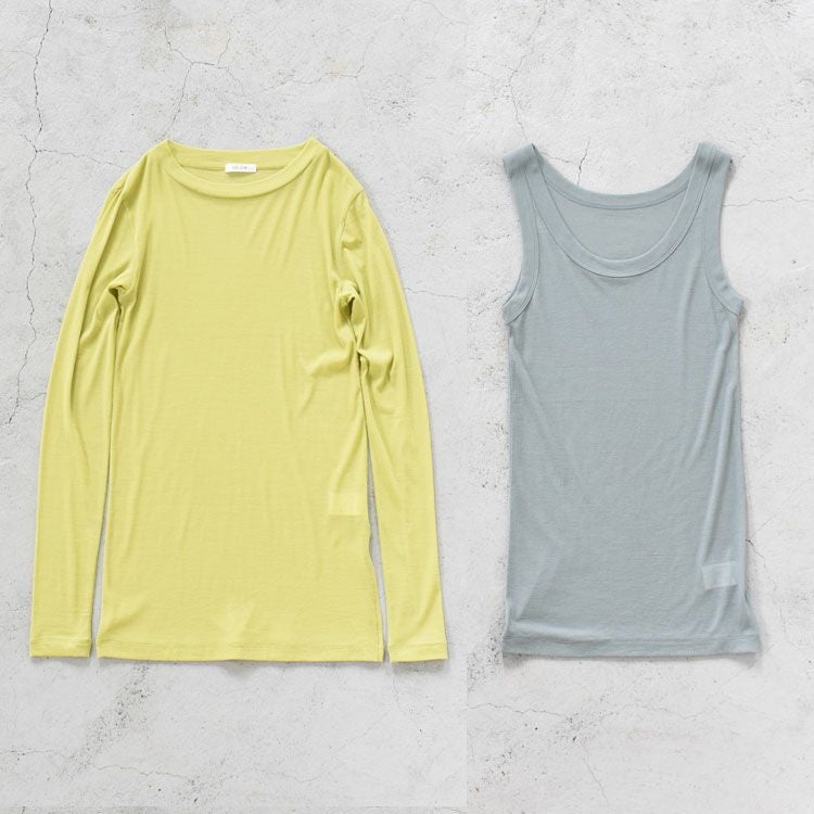 未使用 ESLOW エスロー シープ ファー スリーブレス ジャケット 9(F) SALE 30％OFF】LAYERED TOP レイヤードトップス/ESLOW（エスロー