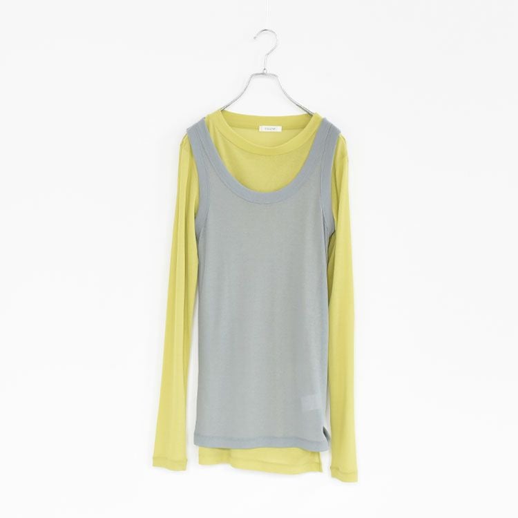 SALE 30％OFF】LAYERED TOP レイヤードトップス/ESLOW（エスロー
