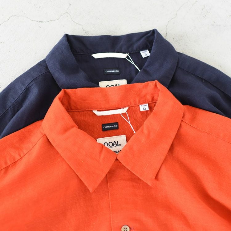 SALE 30％OFF】Open Collar Cupra Hemp Shirt オープンカラーキュプラ