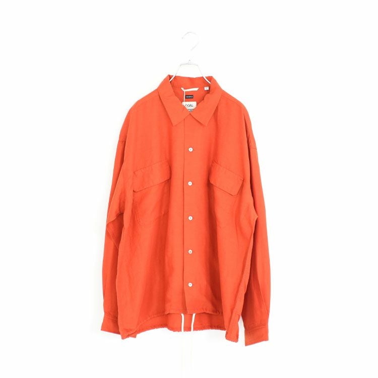 SALE 30％OFF】Open Collar Cupra Hemp Shirt オープンカラーキュプラ