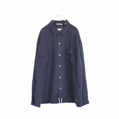Open Collar Cupra Hemp Shirt オープンカラーキュプラヘンプシャツ