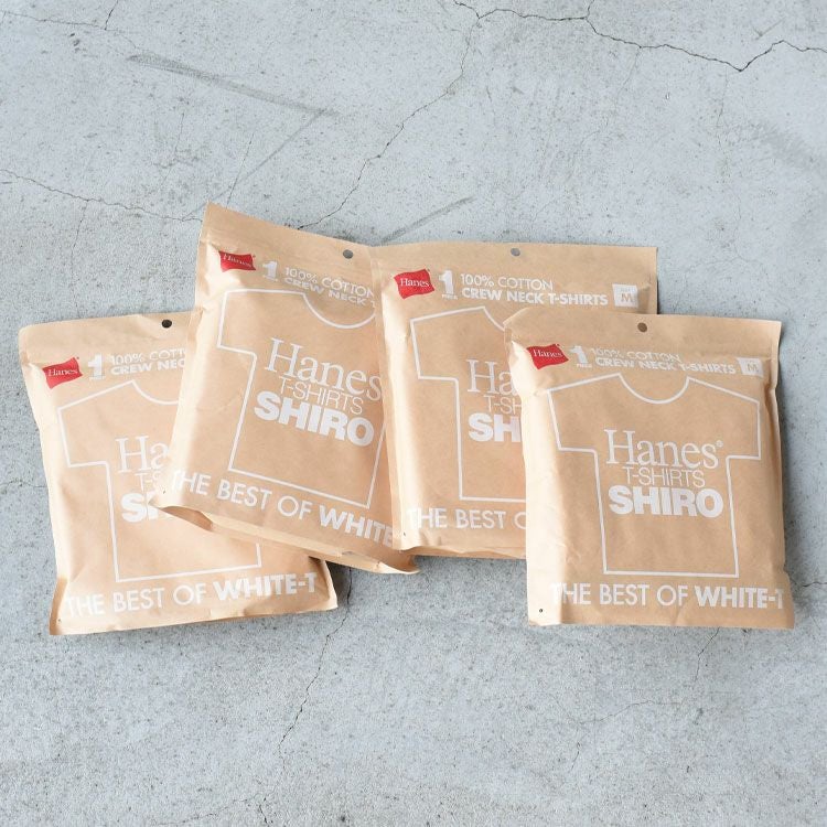 Hanes T-SHIRTS SHIRO ヘインズ シロ クルーネックTシャツ/Hanes