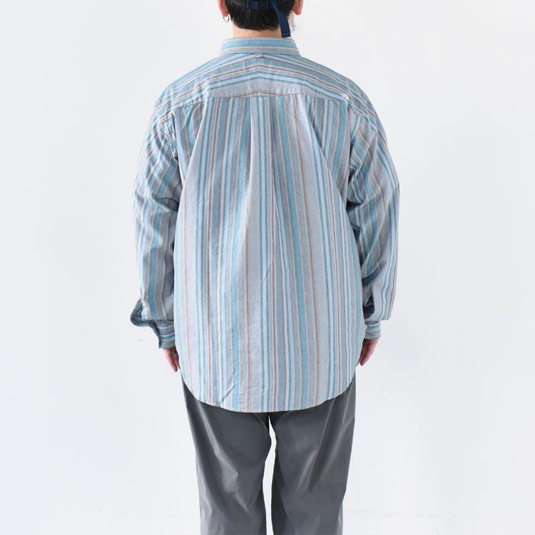 新品 ノースフェイス PL フィールド ストライプド 長袖ポロシャツ (L) Ⓗ SALE 30％OFF】Regular Collar NP Striped Field Shirt レギュラー