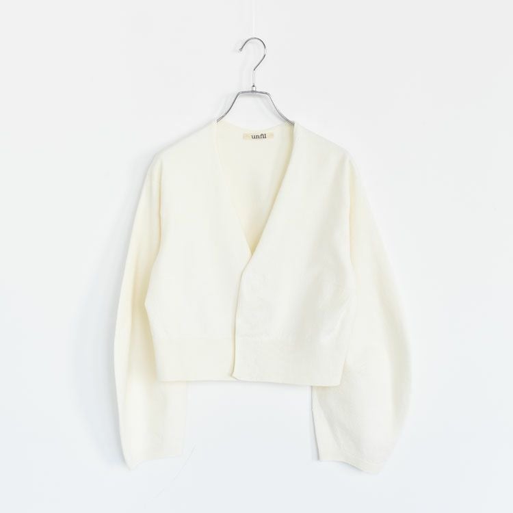 stretch organic cotton cropped cardigan ストレッチオーガニックコットンクロップドカーディガン