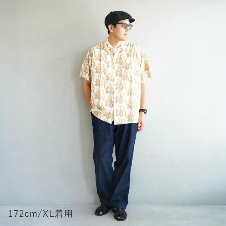 SALE 30％OFF】Open Collar Field S/S Shirt オープンカラーフィールド
