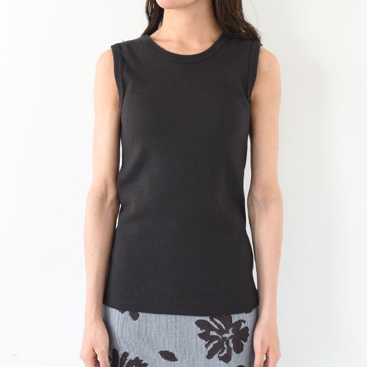 CIRCULAR RIB SLEEVELESS サーキュラーリブスリーブレス