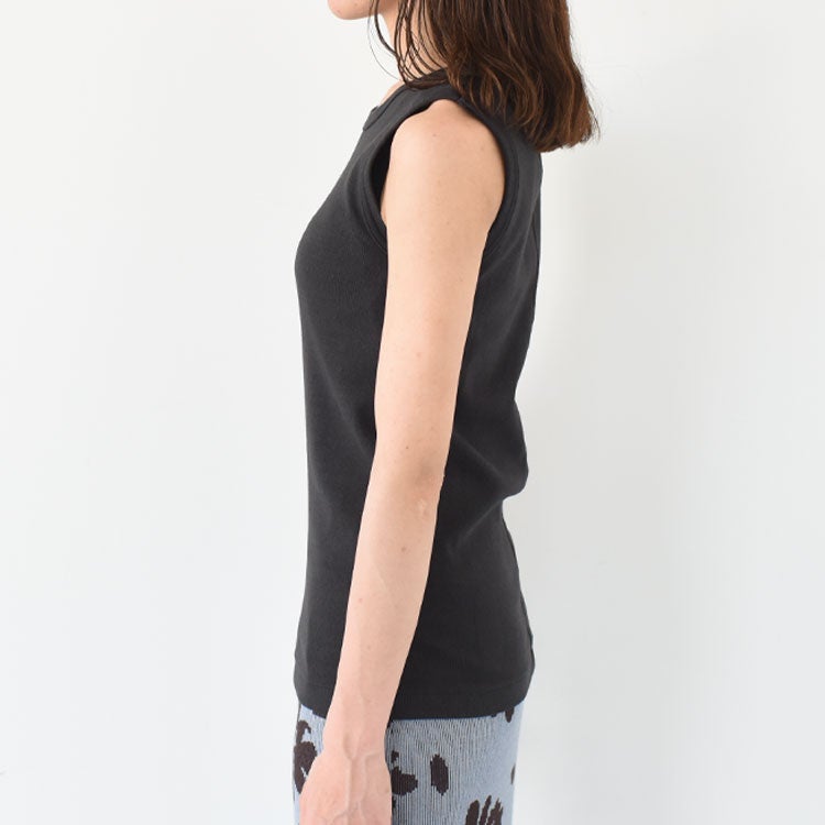 CIRCULAR RIB SLEEVELESS サーキュラーリブスリーブレス