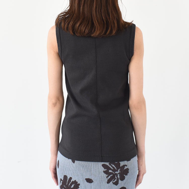 CIRCULAR RIB SLEEVELESS サーキュラーリブスリーブレス
