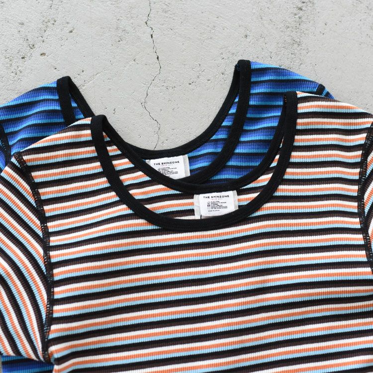 SALE 30％OFF】MULTI BORDER TEE マルチボーダーTシャツ/THE SHINZONE
