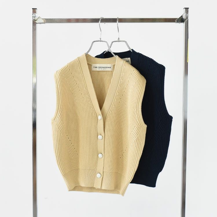 SALE 30％OFF】FULL CARDIGAN KNIT VEST フルカーディガンニットベスト