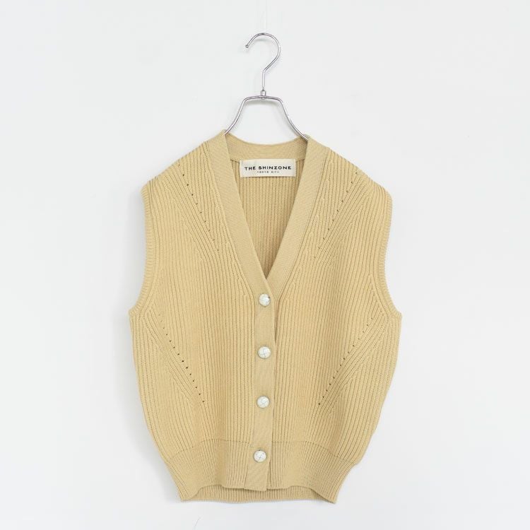 【モーガン蔵人着用】24SS LOOSE KNIT LINEN VEST Monica Cable Knit Vest – Oxford Shop