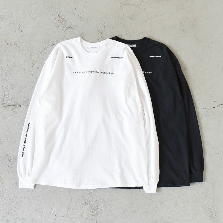 MULTI PRINT L/S TEE マルチプリント長袖Tシャツ