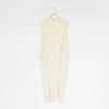 raw silk ribbed-jersey sleeveless dress スリーブレスドレス