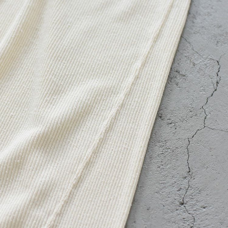 raw silk ribbed-jersey wide-leg truck pants ワイドレッグトラックパンツ