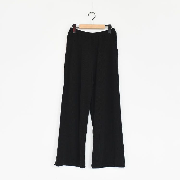raw silk ribbed-jersey wide-leg truck pants ワイドレッグトラックパンツ