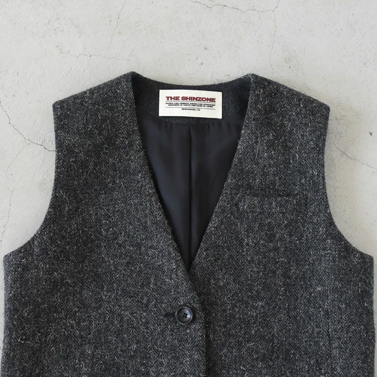 SALE 30％OFF】HERRINGBONE GILET ヘリンボーンジレ/THE SHINZONE