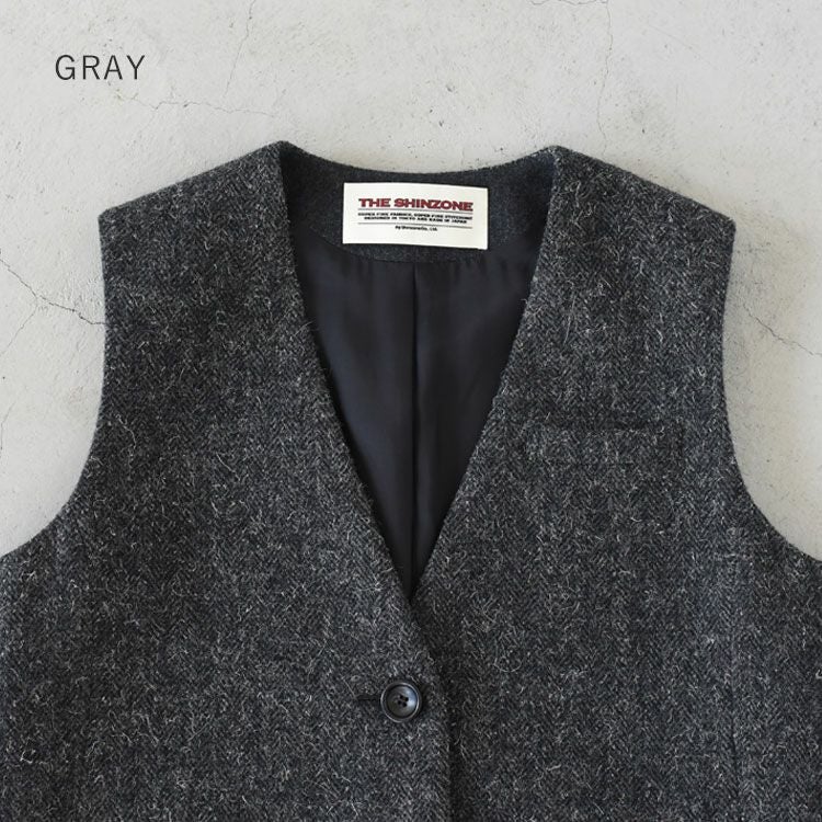 SALE 30％OFF】HERRINGBONE GILET ヘリンボーンジレ/THE SHINZONE