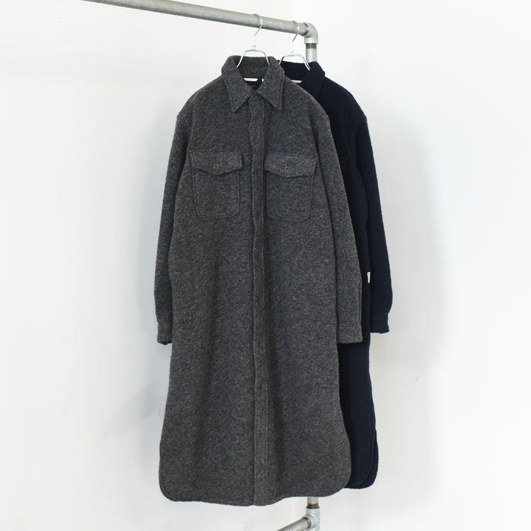 新品 ナナミカ ウインドストッパー ニットドレス 0 ワンピースコート ネイビー SALE 30％OFF】WINDSTOPPER Sliver Knit Dress ウインドストッパー