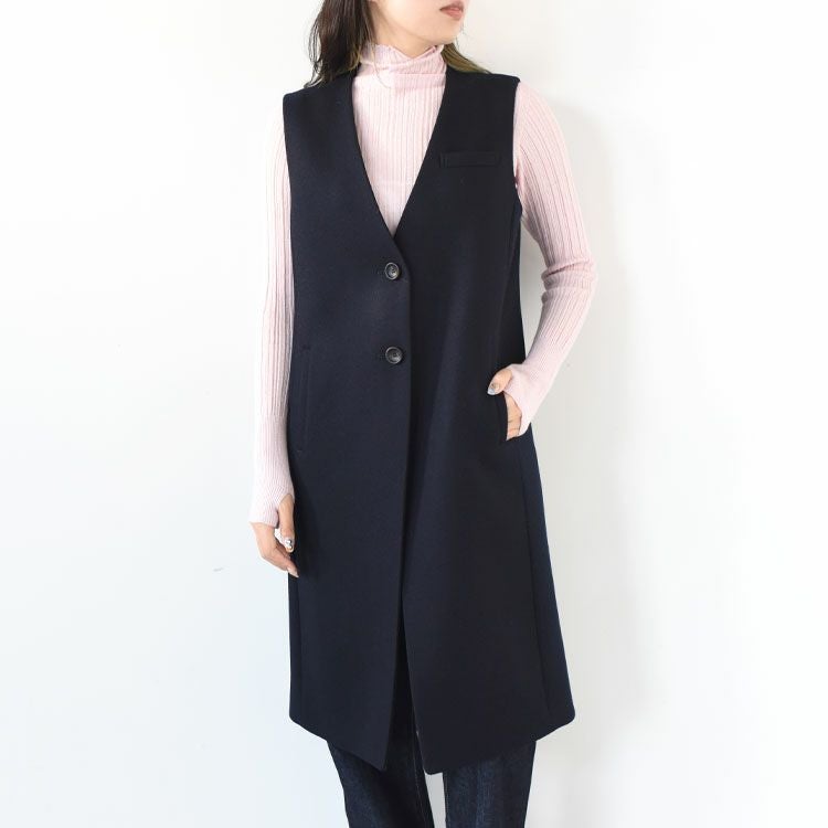 シンゾーン 24AW LONG WOOL GILET ジレ ベスト 36 SALE 30％OFF】LONG WOOL GILET ロングウールジレ/THE SHINZONE