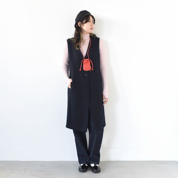 SALE 30％OFF】LONG WOOL GILET ロングウールジレ/THE SHINZONE