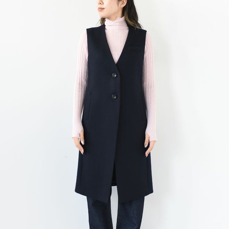 SALE 30％OFF】LONG WOOL GILET ロングウールジレ/THE SHINZONE