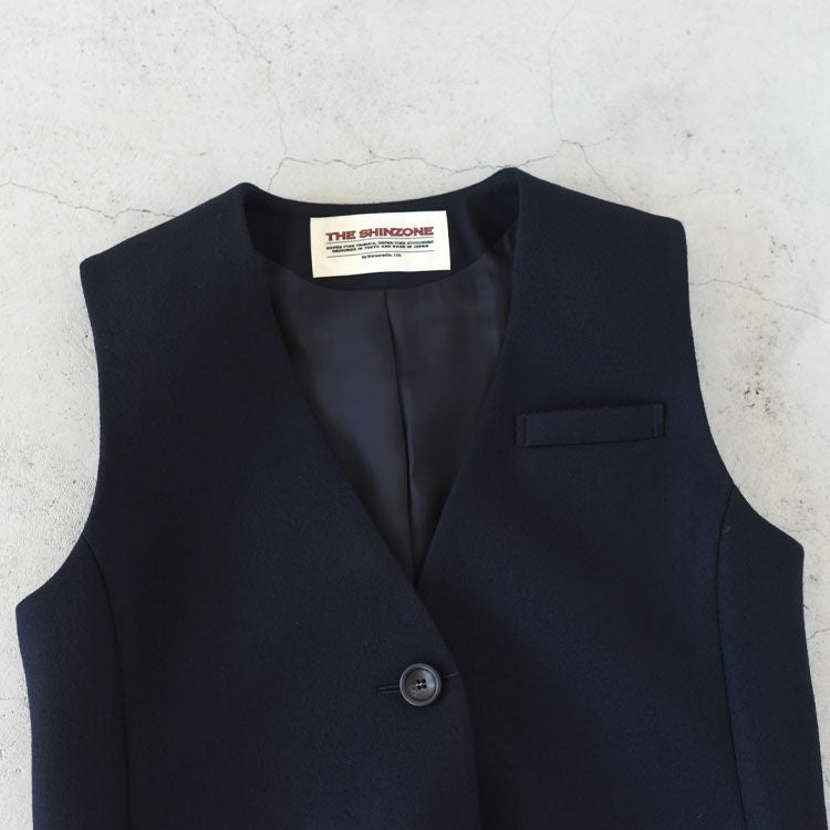 新品 今期 シンゾーン ジレ SALE 30％OFF】LONG WOOL GILET ロングウールジレ/THE SHINZONE