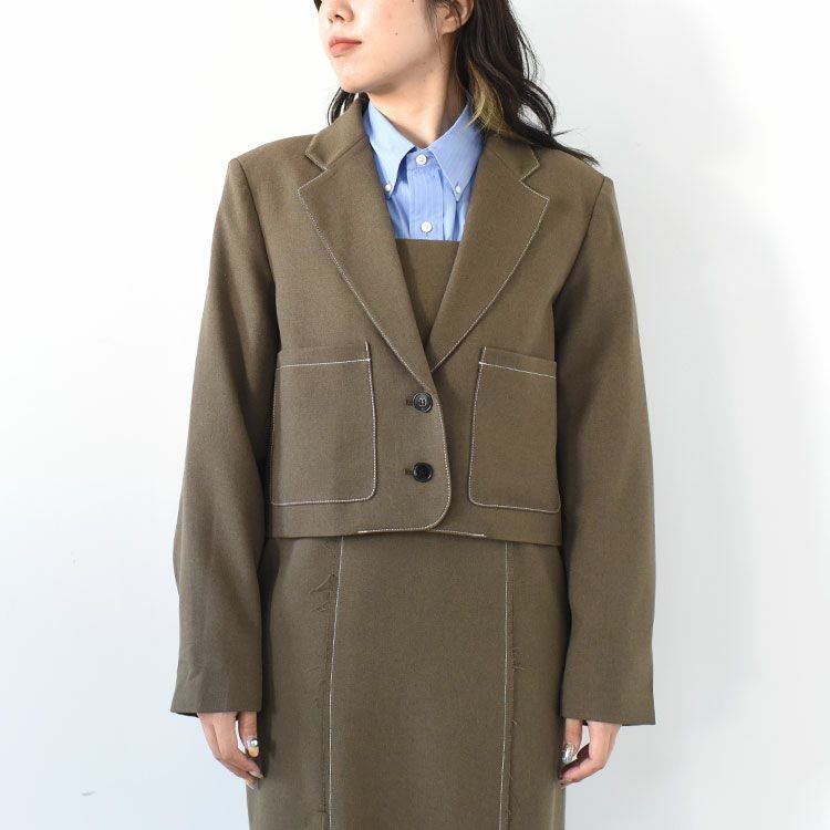 SALE 40％OFF】Heather Short Jacket ヘザーショートジャケット/anuke