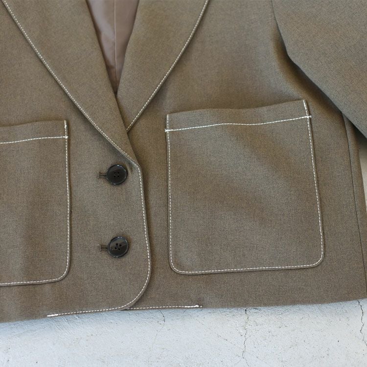 SALE 40％OFF】Heather Short Jacket ヘザーショートジャケット/anuke