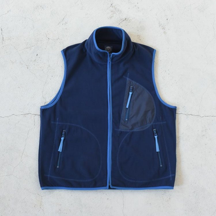 FLEECE ZIP UP VEST フリースジップアップベスト/PORTER CLASSIC